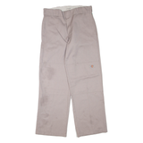 DICKIES Womens Trousers Grey Regular Straight W30 L30