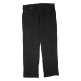 DICKIES Mens Trousers Black Regular Straight W34 L30