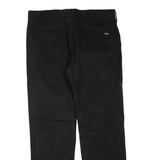 DICKIES Mens Trousers Black Regular Straight W34 L30