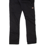 DICKIES Womens Trousers Black Slim Straight W30 L30