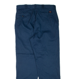 DICKIES Mens Trousers Blue Regular Straight Cashmere W36 L32