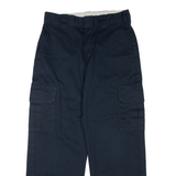DICKIES Cargo Mens Trousers Black Relaxed Straight W30 L29