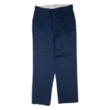 DICKIES Mens Trousers Blue Regular Straight W34 L31