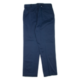DICKIES Mens Trousers Blue Regular Straight W34 L31