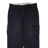 DICKIES Cargo Mens Trousers Blue Regular Straight W36 L30
