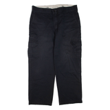 DICKIES Cargo Mens Trousers Blue Regular Straight W36 L30