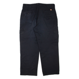 DICKIES Cargo Mens Trousers Blue Regular Straight W36 L30