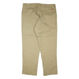 DICKIES Mens Trousers Beige Regular Tapered W42 L32