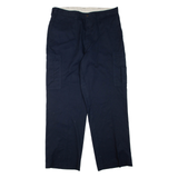 DICKIES Cargo Mens Trousers Blue Regular Straight W36 L32