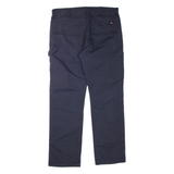 DICKIES Flex Mens Trousers Blue Regular Straight W36 L32