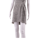 TIBI Womens Fit & Flare Dress Grey Short Sleeve Short UK 4