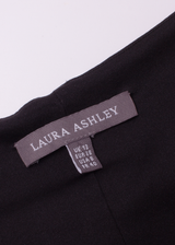 LAURA ASHLEY Womens Fit & Flare Dress Black Spotted Knee Length UK 12