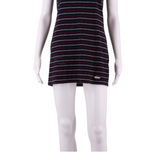 SUPERDRY Womens T-Shirt Dress Blue Striped Short Sleeve Short M