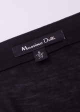 MASSIMO DUTTI Womens Shift Dress Black Sleeveless Knee Length S