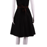 LAURA ASHLEY Womens A-Line Dress Black Sleeveless Knee Length UK 8