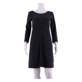 WHITE STUFF Pocketed Womens Shift Dress Grey Knee Length UK 8