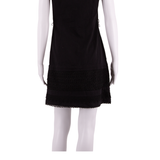 MONSOON Womens A-Line Dress Black Short Sleeve Knee Length UK 8