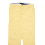 TOMMY HILFIGER Mens Trousers Yellow Slim Straight W33 L30