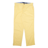 TOMMY HILFIGER Mens Trousers Yellow Slim Straight W33 L30