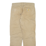 CARHARTT Workwear Mens Trousers Beige Relaxed Straight W30 L30