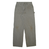 CARHARTT Carpenter Mens Trousers Grey Relaxed Straight W28 L31