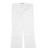 MOSCHINO Womens Trousers White Slim Bootcut W28 L34