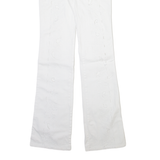 MOSCHINO Womens Trousers White Slim Bootcut W28 L34