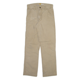 CARHARTT Carpenter Mens Trousers Beige Relaxed Straight W30 L32