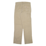 CARHARTT Carpenter Mens Trousers Beige Relaxed Straight W30 L32