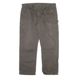 CARHARTT Carpenter Mens Trousers Grey Relaxed Straight W40 L30