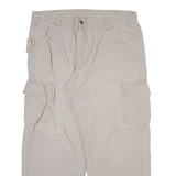 CARHARTT Carpenter Mens Trousers Grey Relaxed Straight W40 L30
