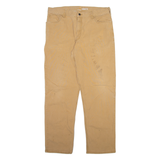 CARHARTT Mens Trousers Orange Relaxed Straight W38 L34