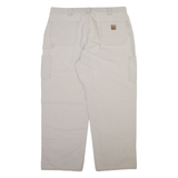 CARHARTT Carpenter Mens Trousers Grey Relaxed Straight W40 L30
