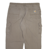 CARHARTT Carpenter Mens Trousers Grey Relaxed Straight W40 L30