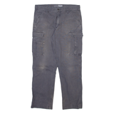 CARHARTT Cargo Mens Trousers Grey Relaxed Straight W36 L32