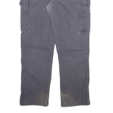 CARHARTT Cargo Mens Trousers Grey Relaxed Straight W36 L32