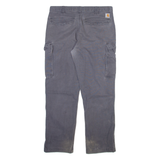 CARHARTT Cargo Mens Trousers Grey Relaxed Straight W36 L32