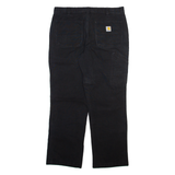 CARHARTT Mens Trousers Black Relaxed Straight W34 L30