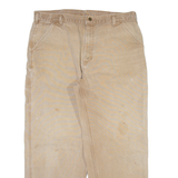 CARHARTT Carpenter Womens Trousers Beige Relaxed Straight W38 L30