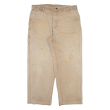 CARHARTT Carpenter Womens Trousers Beige Relaxed Straight W38 L30