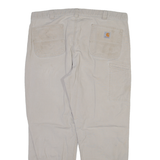 CARHARTT Carpenter Mens Trousers Beige Relaxed Straight W40 L30
