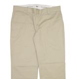 DICKIES Workwear Mens Trousers Beige Relaxed Straight W40 L30