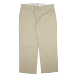 DICKIES Workwear Mens Trousers Beige Relaxed Straight W40 L30