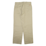 DICKIES 874 Workwear Mens Trousers Beige Regular Straight W36 L32