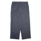 DICKIES Mens Trousers Grey Relaxed Straight W38 L32