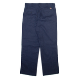 DICKIES 874 Workwear Mens Trousers Blue Regular Straight W32 L29