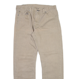 LEVI'S 514 Mens Trousers Beige Slim Straight W35 L32