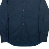 DKNY Mens Shirt Blue Spotted Long Sleeve M