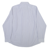 LAUREN RALPH LAUREN Mens Shirt Blue Striped Long Sleeve XL
