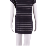 LAURA ASHLEY Womens T-Shirt Dress Blue Striped Short Sleeve Short UK 10